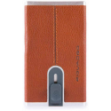 Piquadro, Piquadro, Leather, Card Holder, Square Sliding System, Arancio, Unisex Piquadro, Piquadro, Leather, Card Holder, Square Sliding System, Arancio, Unisex
