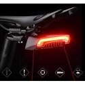 Rockbros LKWD-R1 galinis dviračio žibintas su lazeriu ir nuotolinio valdymo pulteliu + mikro USB laidas - USB-A - juodas Rockbros LKWD-R1 galinis dviračio žibintas su lazeriu ir nuotolinio valdymo pulteliu + mikro USB laidas - USB-A - juodas