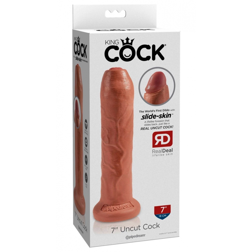 Pipedreams KING COCK - UNCUT REALISTIC PICK 17.8 CM CARAMEL – 2