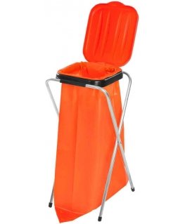 Gsg24 Rack holder for 120L garbage bags, medical waste, RED