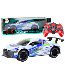 Lean Toys RC Sports Car 1:10 25km/h Lights White
