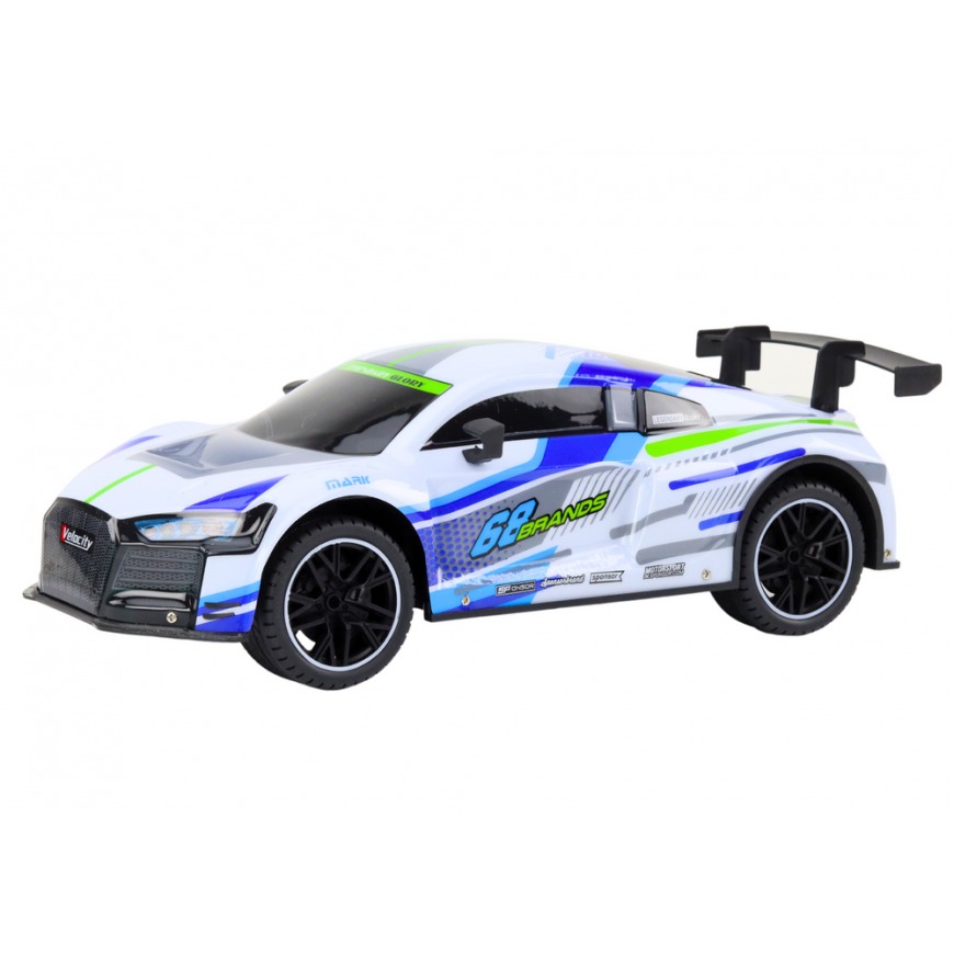 Lean Toys RC Sports Car 1:10 25km/h Lights White – 2