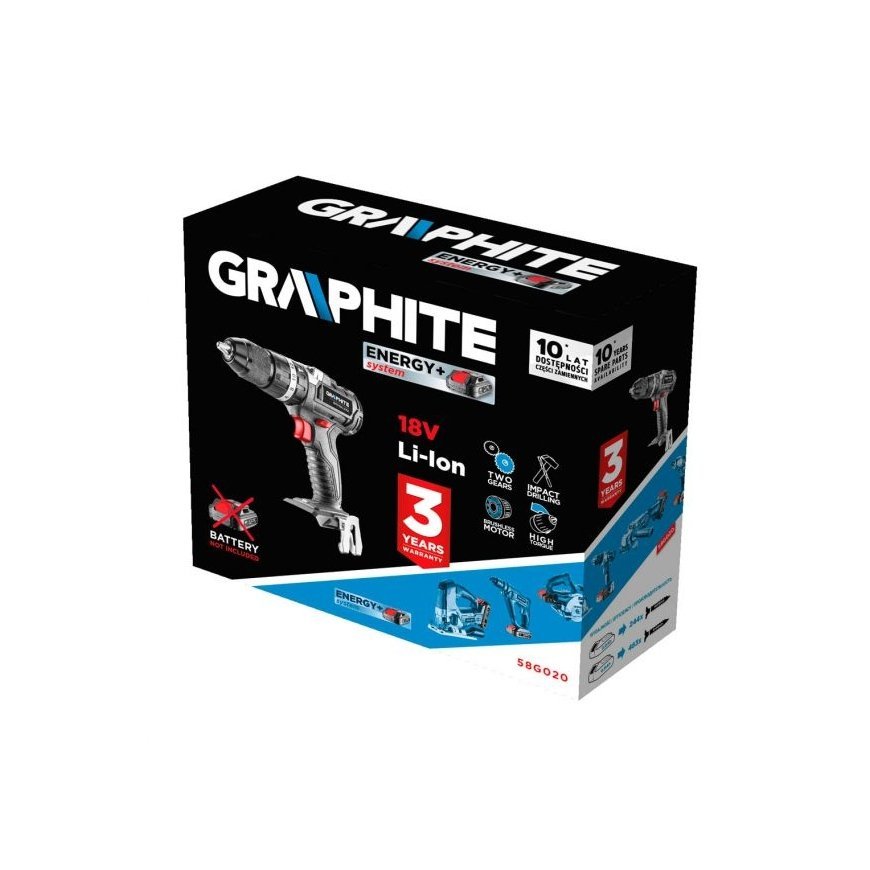 Graphite 58G020 puur 1700 RPM Võtmeta – 2