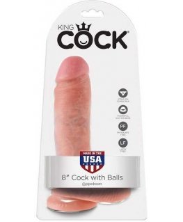 Pipedreams KING COCK 8" realistic dildo 20.3 cm