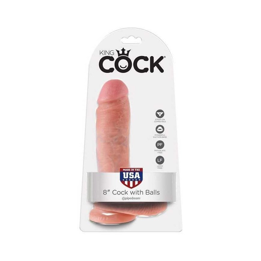 Pipedreams KING COCK 8" realistiškas dildo 20,3 cm