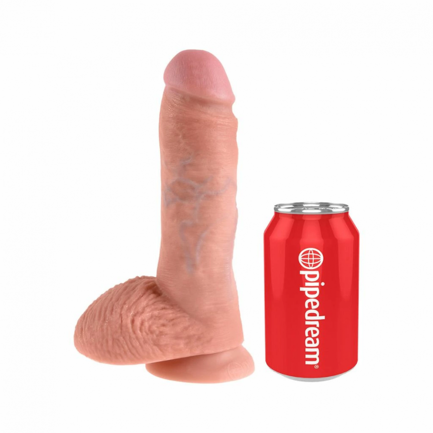 Pipedreams KING COCK 8" realistiškas dildo 20,3 cm – 5