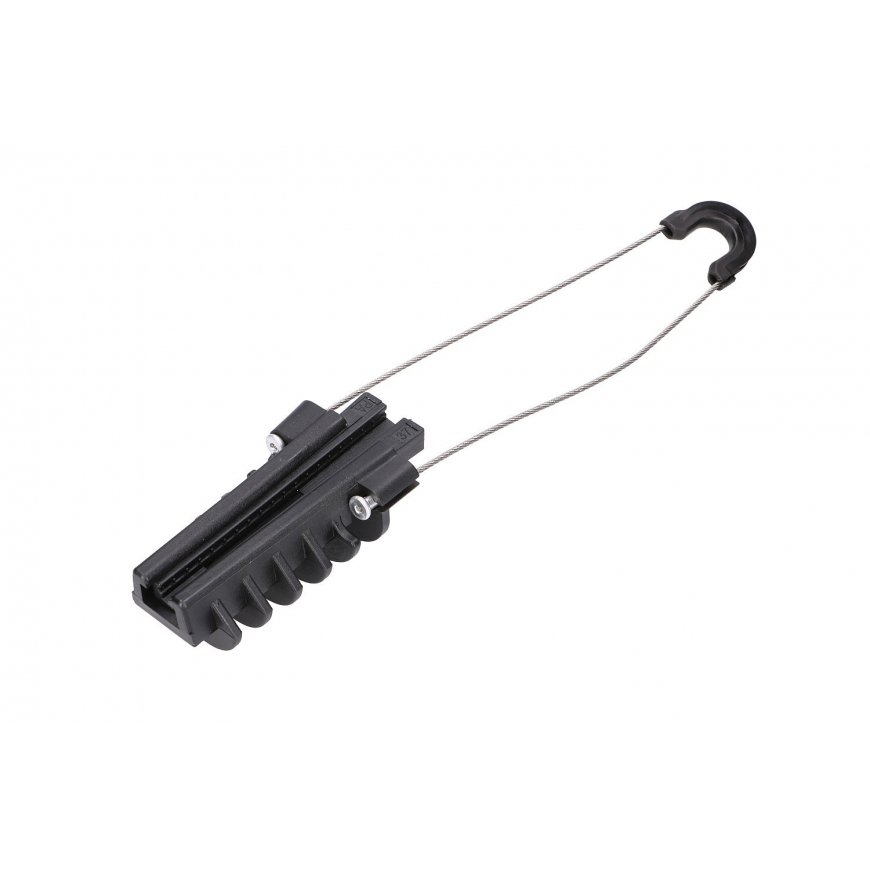 Extralink ANCHORING CLAMP PA6-9 kabeļu skava Melns, Tērauds – 2
