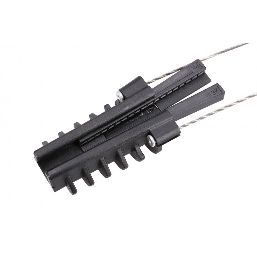 Extralink ANCHORING CLAMP PA6-9 kabeļu skava Melns, Tērauds – 3