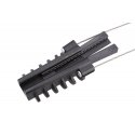 Extralink ANCHORING CLAMP PA6-9 kaablikinniti Must, Teras Extralink ANCHORING CLAMP PA6-9 kaablikinniti Must, Teras