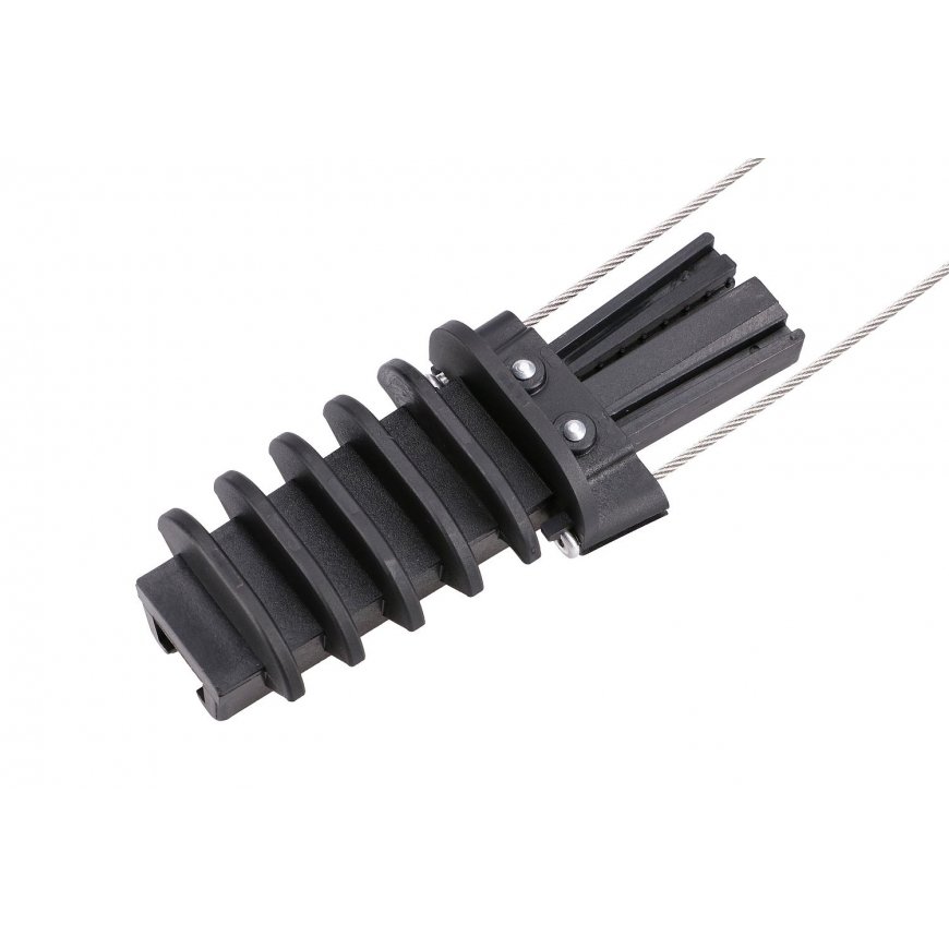 Extralink ANCHORING CLAMP PA6-9 kabeļu skava Melns, Tērauds – 4