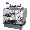 INTER-ZOO Rocky + Terrace black - puur hamstrile INTER-ZOO Rocky + Terrace black - puur hamstrile