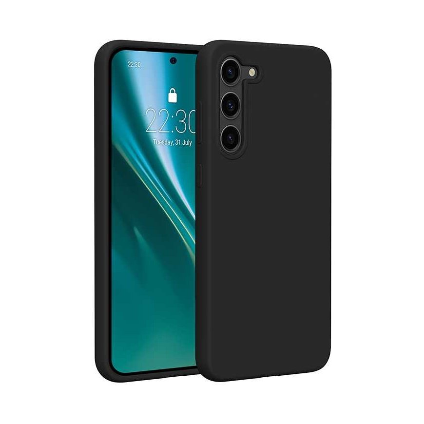 Dėklas Etteri Silicone case for Samsung Galaxy S23 Plus juodas