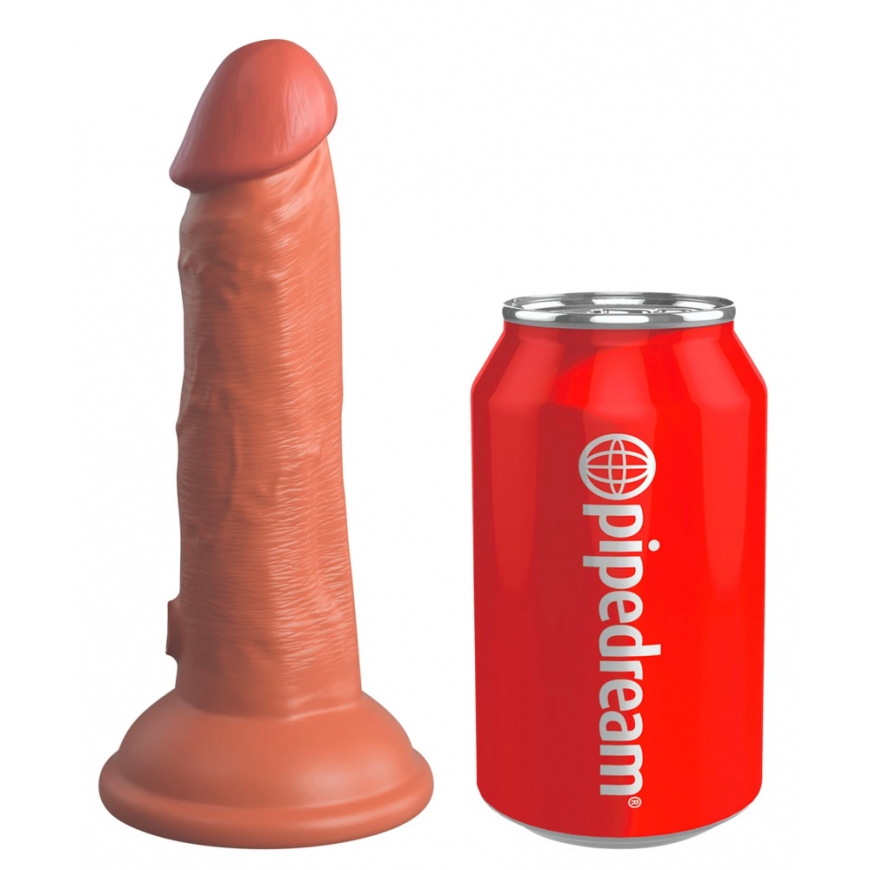 Pipedreams KING COCK ELITE - REALISTINĖ SILICONE DILDO 15,2 CM CARAMEL – 5