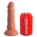 Pipedreams KING COCK ELITE - REALISTINĖ SILICONE DILDO 15,2 CM CARAMEL