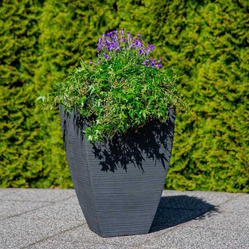 Donica ogrodowa kwadratowa 60 cm anthracite PATIO