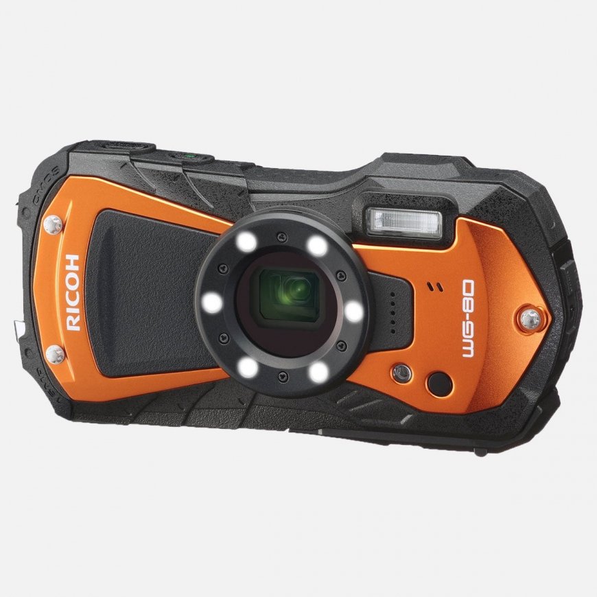 Ricoh WG-80 1/2.3" Kompaktiškas fotoaparatas 16 MP CMOS 4608 x 3456 pikseliai Juoda, Oranžinė