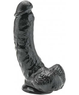 Get Real TOYJOY Dildo black realistic penis przyssawka 20cm