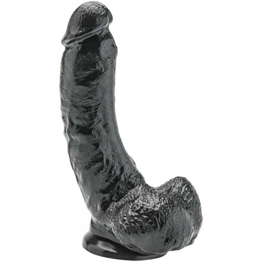 Get Real TOYJOY Dildo black realistic penis przyssawka 20cm