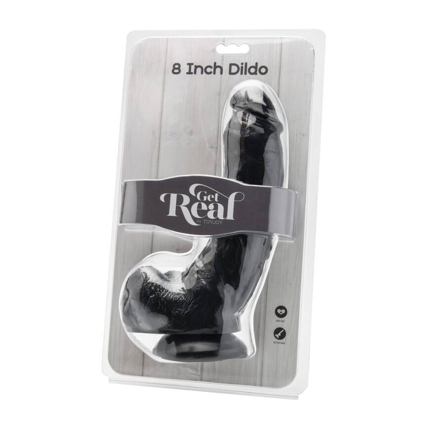 Get Real TOYJOY Dildo black realistic penis przyssawka 20cm – 3