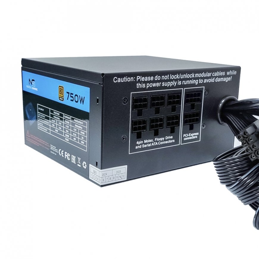 Nordic Gaming NGP-1181 virtalähdeyksikkö 750 W 24-pin ATX ATX musta – 4