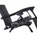 Garden reclining armchair Relax black PATIO