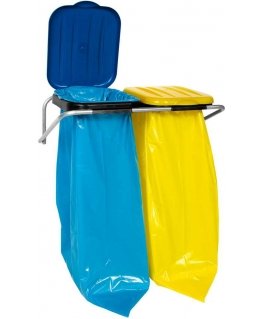 Gsg24 Wall holder for waste sorting, 2 colors - 120L bags