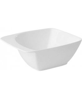 Salad bowl Salsa Kwadrat 19 cm white AMBITION