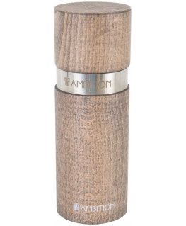 Pipirų malūnėlis i soli drewniany 15 cm tamsiai pilka Ring AMBITION