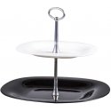 Dajar Cake dwupoziomowa Carine 28 cm white and black LUMINARC Dajar Cake dwupoziomowa Carine 28 cm white and black LUMINARC