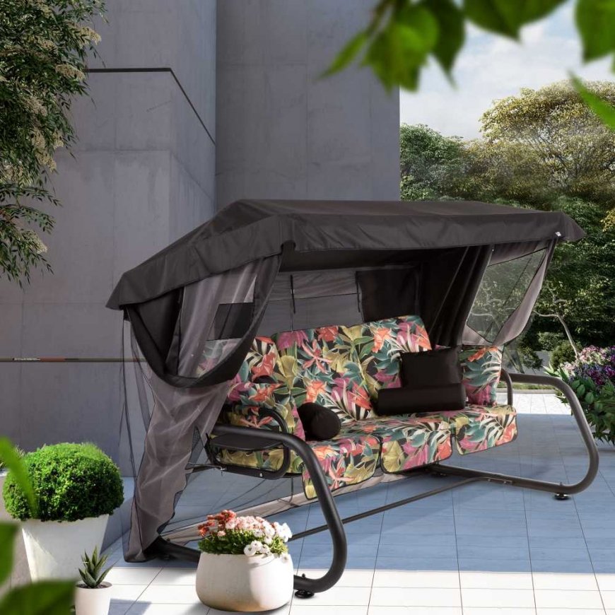 Patio Huśtawka ogrodowa Venezia Lux Black