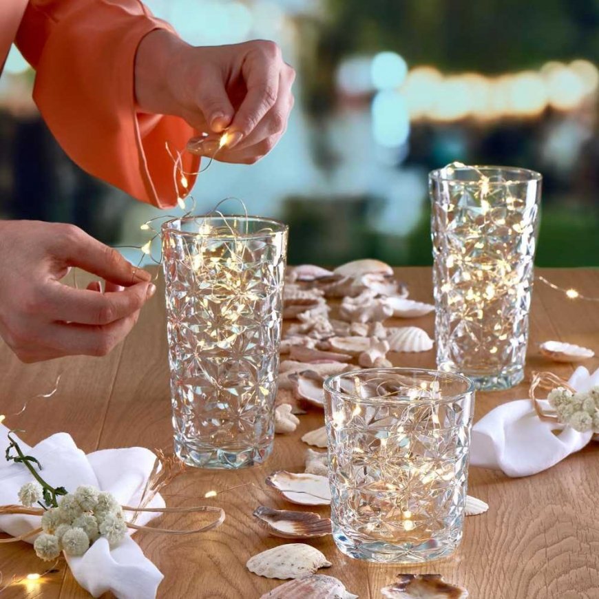 Set of 4 low glasses Estrella 360 ml PASABAHCE