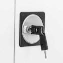 Frommstarck 2-shelf metal office cabinet for documents and files with key lock Frommstarck 2-shelf metal office cabinet for documents and files with key lock