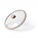 Fissman 24 cm ARCADES lid with marble rim SAND (glass) Fissman 24 cm ARCADES lid with marble rim SAND (glass)