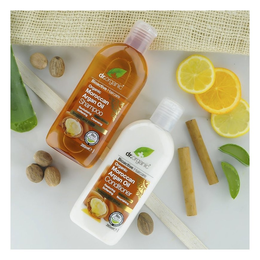 Dr Organic Moroccan Argan Oil 265 ml Šampūnas Moteriškas – 2