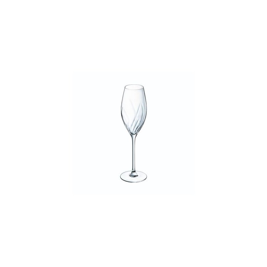 Set kieliszków do szampana 240 ml Swirly 4-elementowy CRISTAL D&039ARQUES