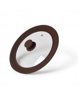 Fissman Cover TRIPLEX 24/26 / 28cm Multi-size, Dark brown (glass)