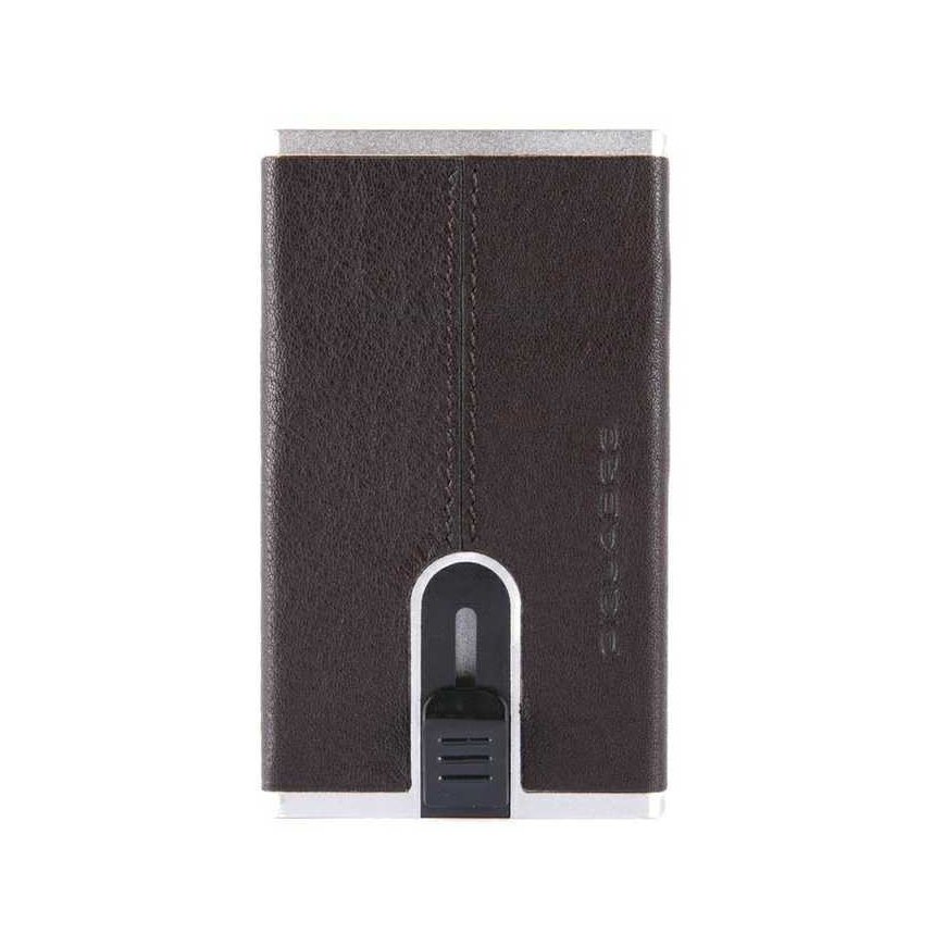 Piquadro Piquadro, Black Square, Leather, Card