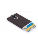 Piquadro, Black Square, Leather, Card Holder, Square Sliding System, PP4825B3R-TM, Brown, For Men Piquadro, Black Square, Leather, Card Holder, Square Sliding System, PP4825B3R-TM, Brown, For Men