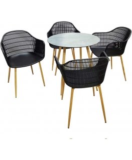 Outdoor furniture set Set mebli ogrodowych Igor black PATIO
