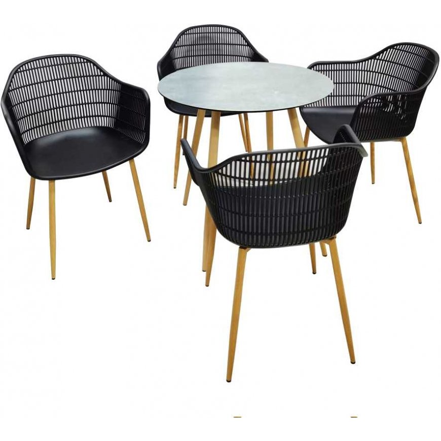 Outdoor furniture set Set mebli ogrodowych Igor black PATIO