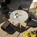 Outdoor furniture set Set mebli ogrodowych Igor black PATIO Outdoor furniture set Set mebli ogrodowych Igor black PATIO
