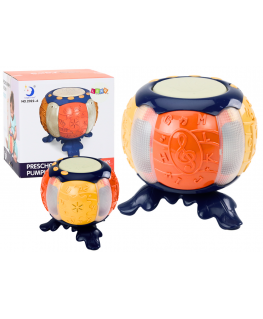 Lean Toys Pumpkin Educational Interactive Musical Lights Sounds Orange