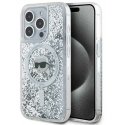 Dėklas Karl Lagerfeld KLHMP15LLGKISGH iPhone 15 Pro 6.1" hardcase transparent Liquid Glitter Karl Head Magsafe