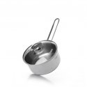 Fissman BAMBINO pot 14x6.5cm / 0.9l with glass lid (stainless steel) Fissman BAMBINO pot 14x6.5cm / 0.9l with glass lid (stainless steel)