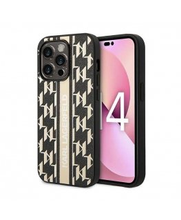Karl Lagerfeld KLHCP14LPGKLSKW iPhone 14 Pro 6,1" hardcase brązo