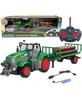WOOPIE Remote Controlled Tractor and Trailer RC - 1:24 Scale