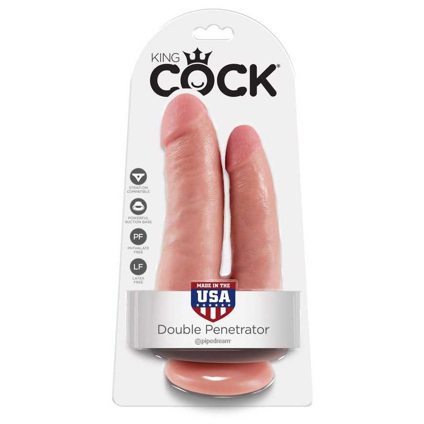 Pipedreams KING COCK DOUBLE PENETRATOR FLESH
