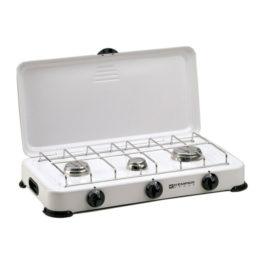Kemper Group 104982 hob White Countertop Gas 3 zone(s)