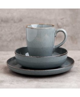 Set śniadaniowy Craft 3-elementowy blue AMBITION