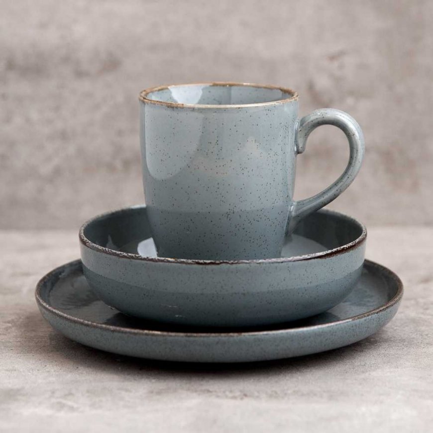 Set śniadaniowy Craft 3-elementowy blue AMBITION